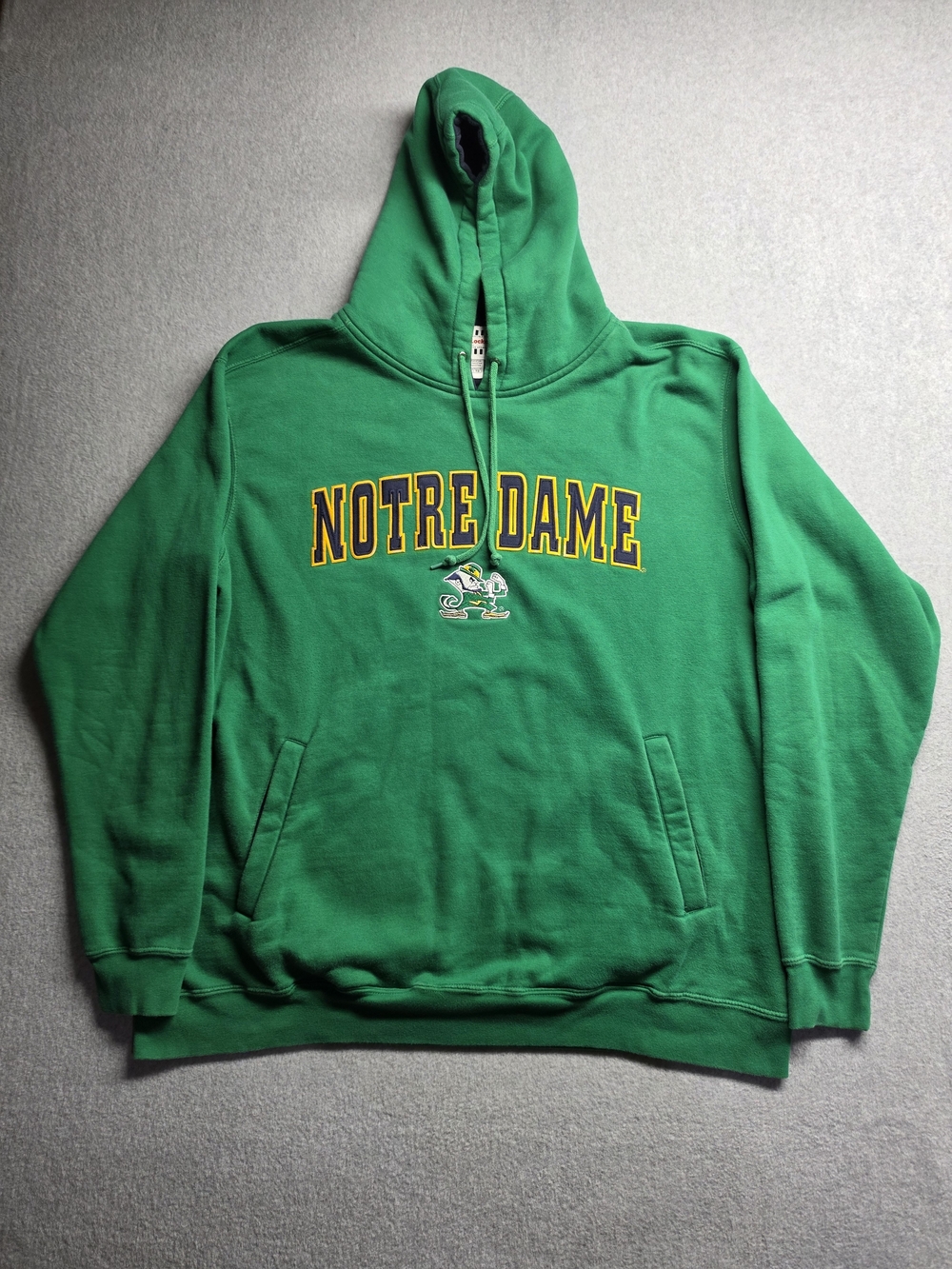 Foot Locker Men's Green Notre Dame Fighting Irish Fleece Pullover Hoodie Size XL